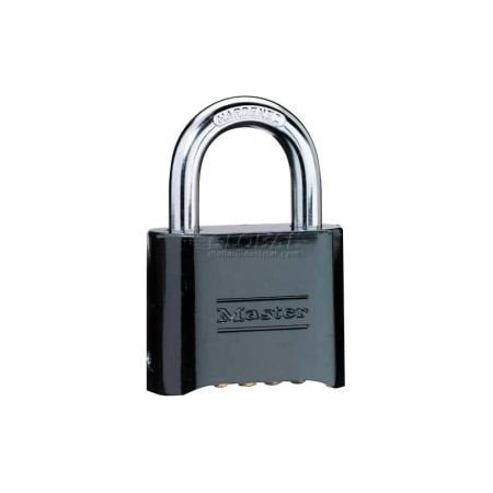 Master Lock Master Lock No 178BLK Bottom Resettable Combination Padlocks, PK6 178BLK